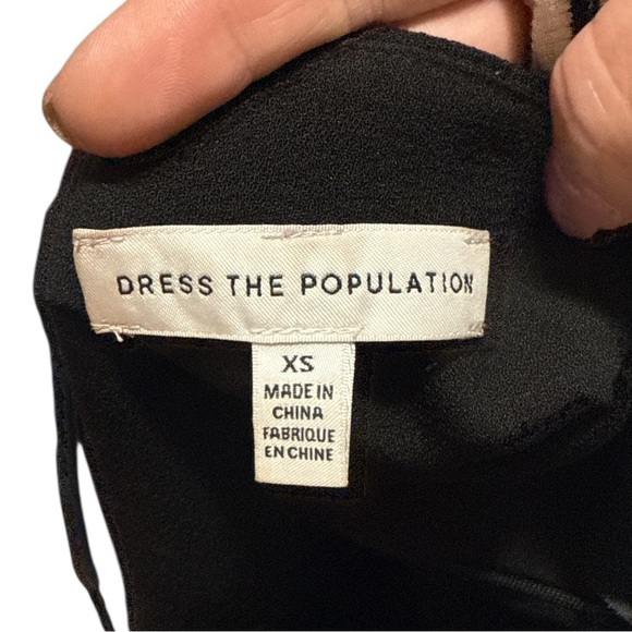 EUC - Dress the Population Women's Amy High Slit Maxi Dress - Size XS - Picture 6 of 6